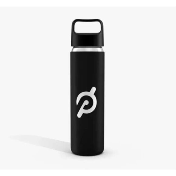 Peloton Glass Water Bottle w/ Silicone Non-Slip Grip 16 oz Brand New Rambler Lid - Picture 1 of 7